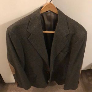 Tweed Sport Coat with Leather Elbow Patches